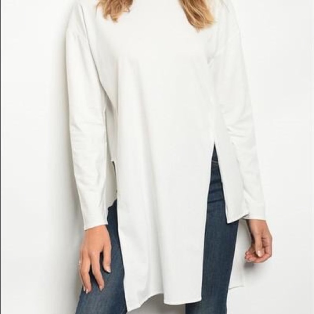 GeoMetrik Kut Cream Tunic